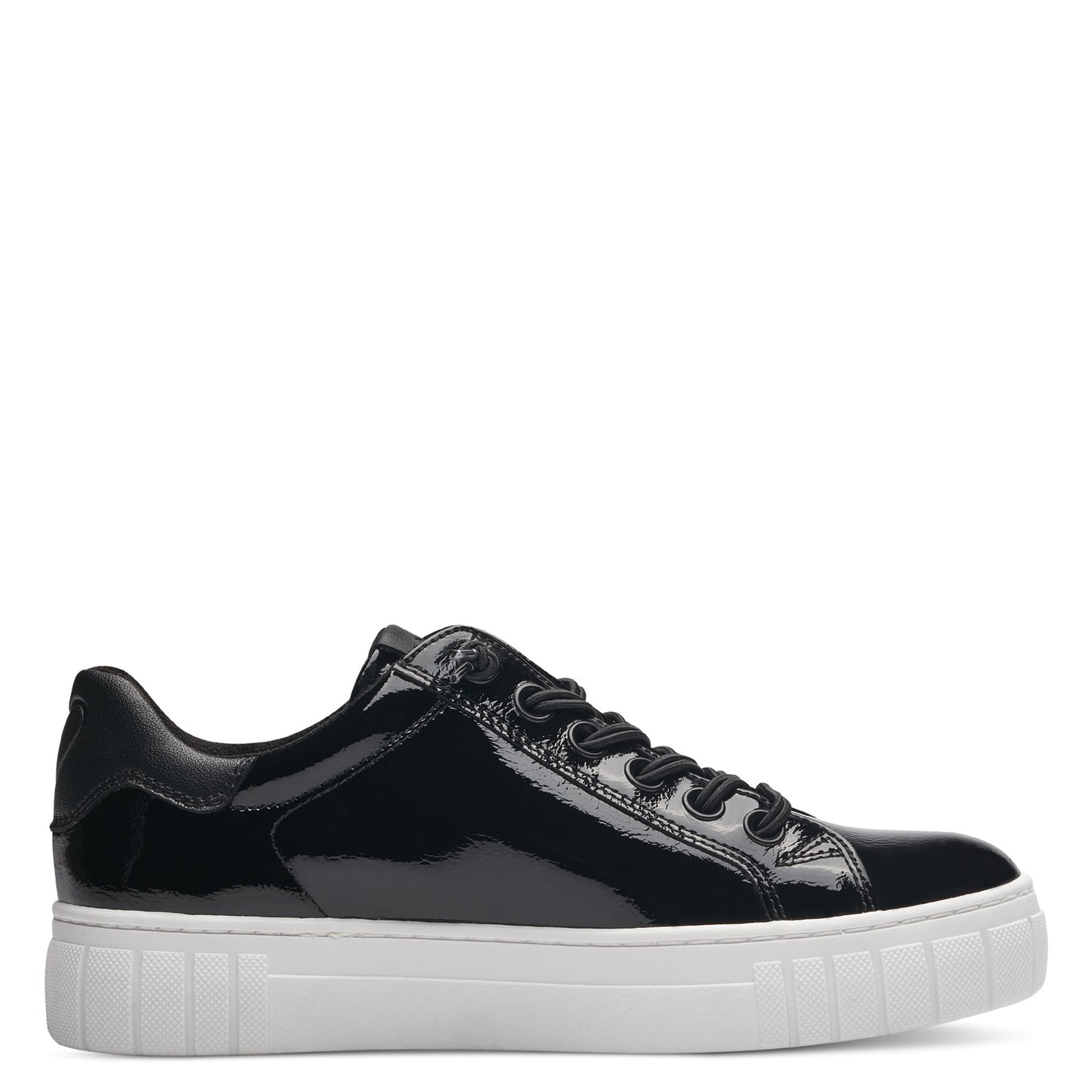 Marco Tozzi - Black Runners Patent Comb - 23717 W3
