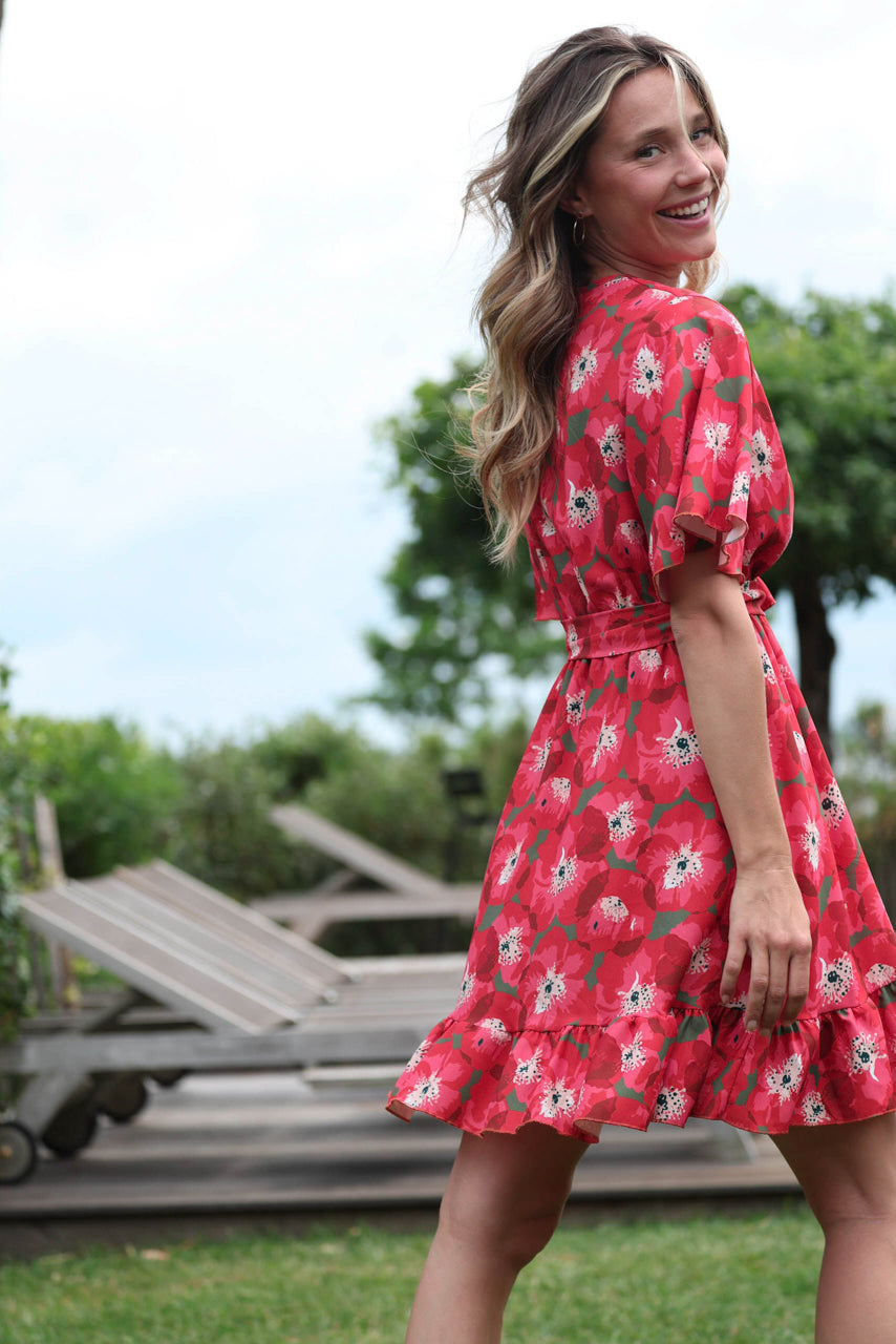 Actuelle - Dress with Balloon Neckline - 24E037