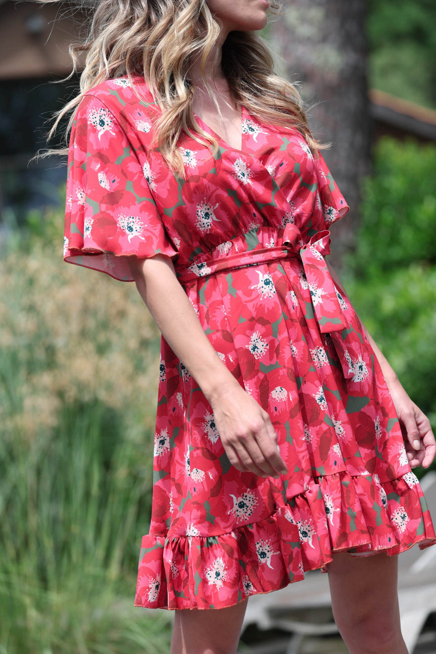Actuelle - Dress with Balloon Neckline - 24E037