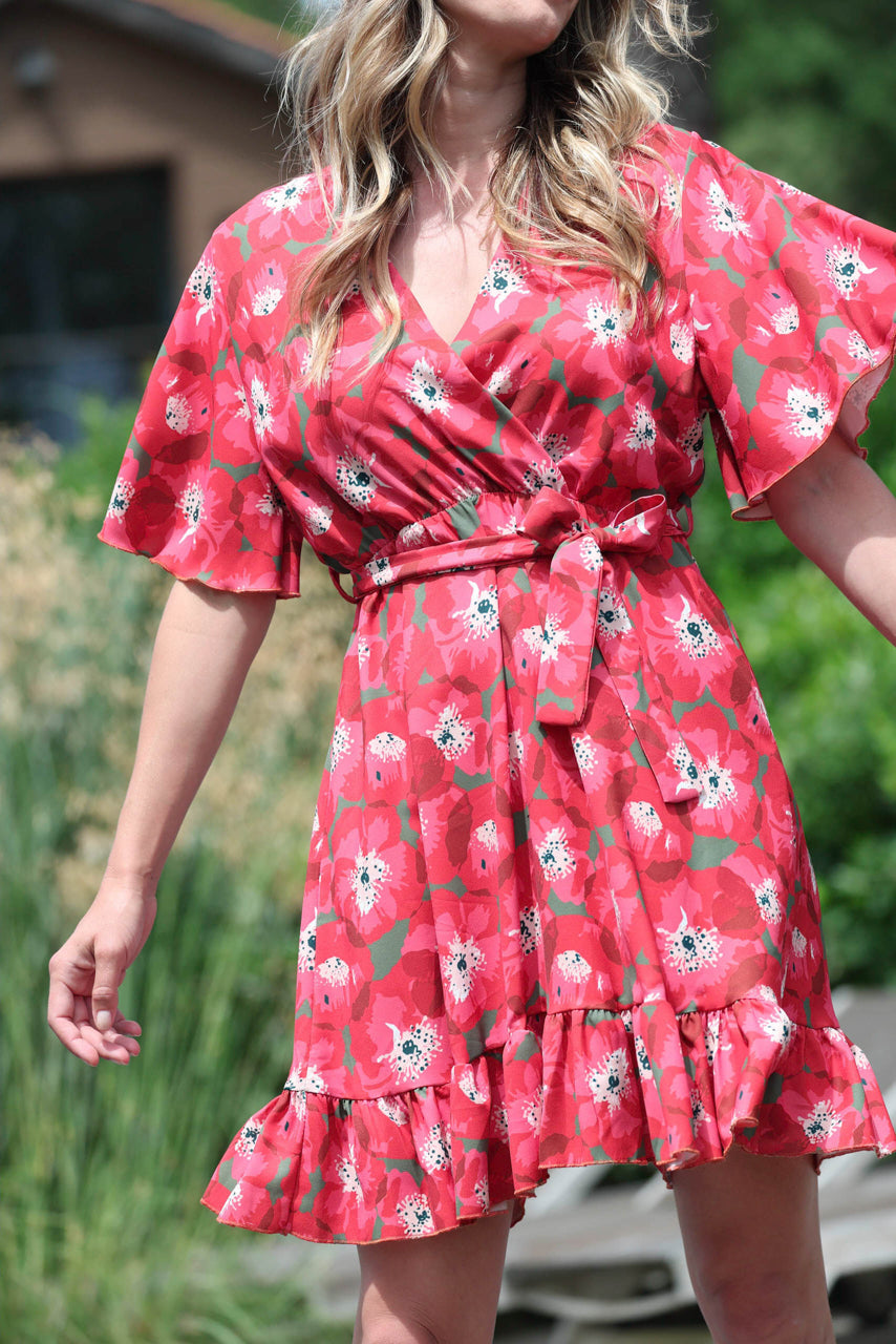 Actuelle - Dress with Balloon Neckline - 24E037