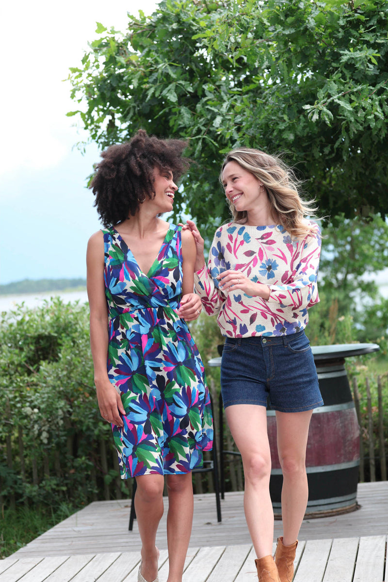 Actuelle - Wrap Around Dress with Straps - 24e039