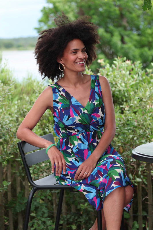 Actuelle - Wrap Around Dress with Straps - 24e039