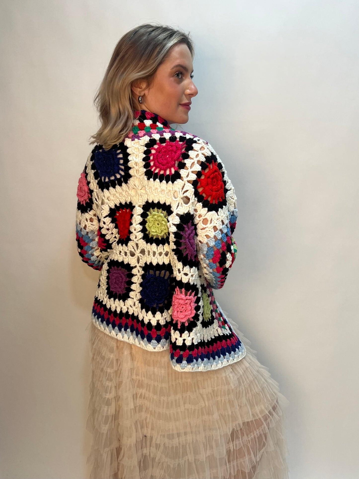 Lipstick - Crochet Cardigan - M38006
