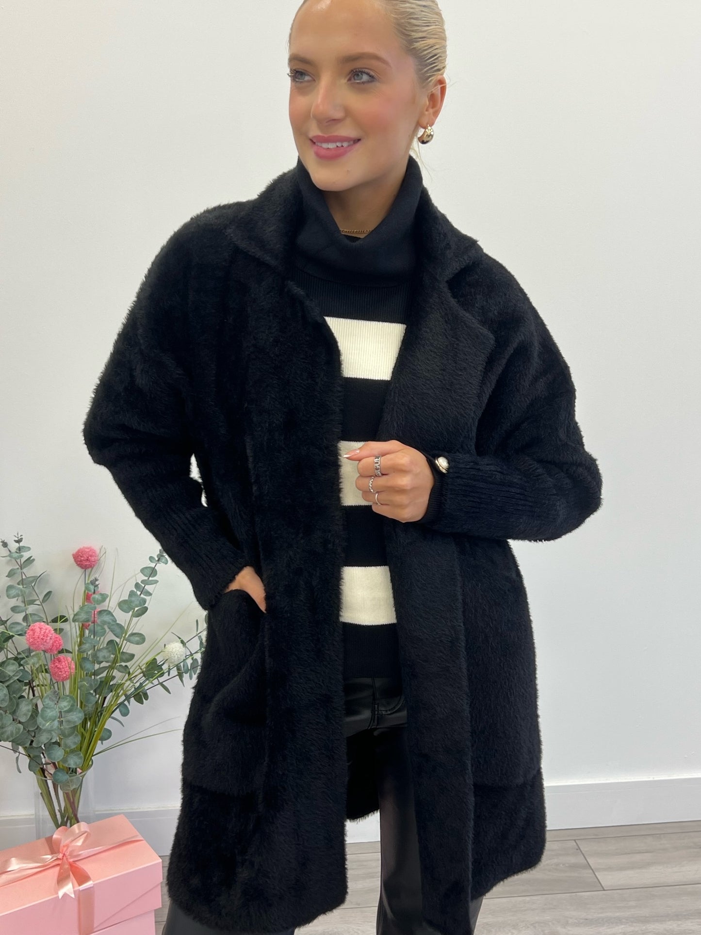 Lipstick - Fur Knit Coatigan - Zm1767