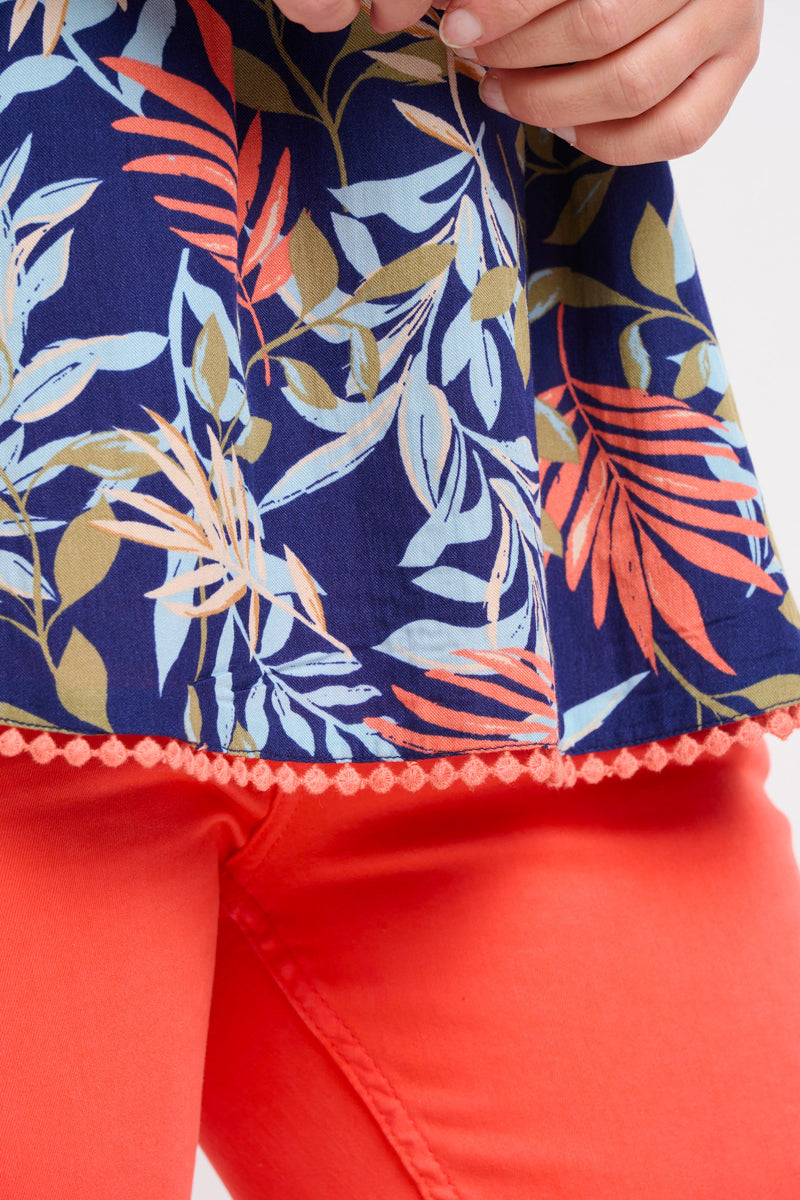 Brakeburn - Trailing Tropics Sleeveless Blouse - 10141