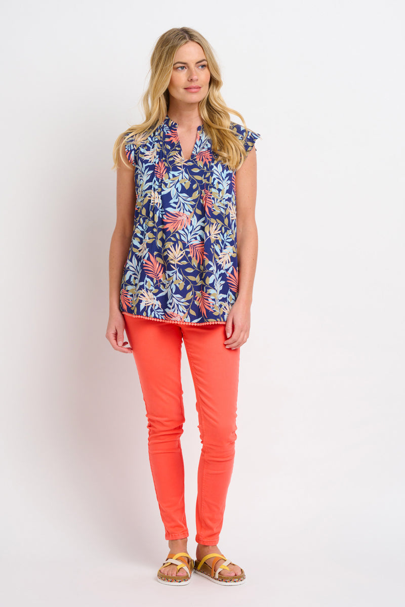 Brakeburn - Trailing Tropics Sleeveless Blouse - 10141