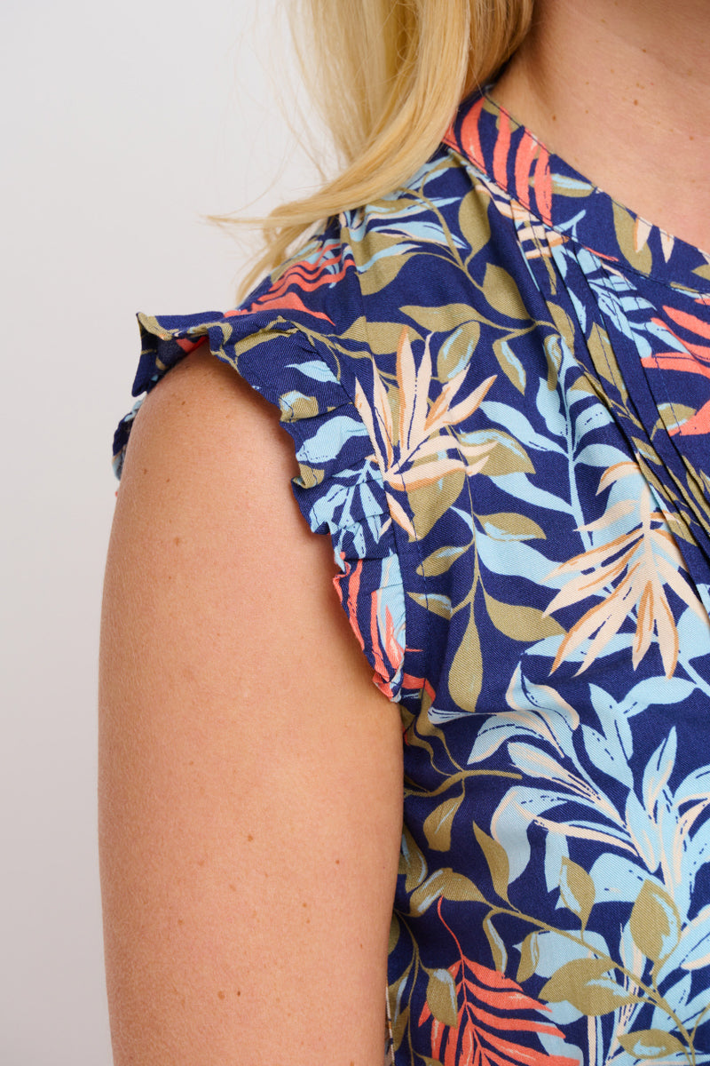 Brakeburn - Trailing Tropics Sleeveless Blouse - 10141