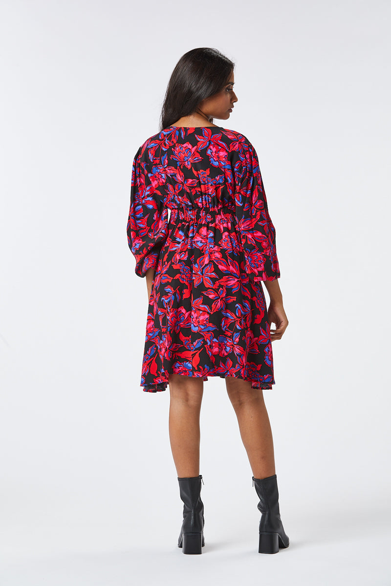 Zibi London - Lizzy Short Dress with Long Sleeves - 1021210