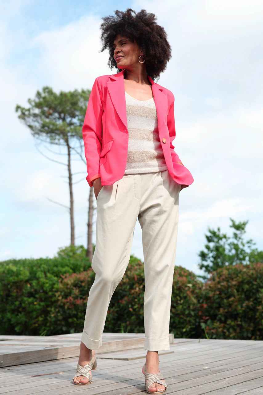 Actuelle - Plain Tailored Jacket - 24e142