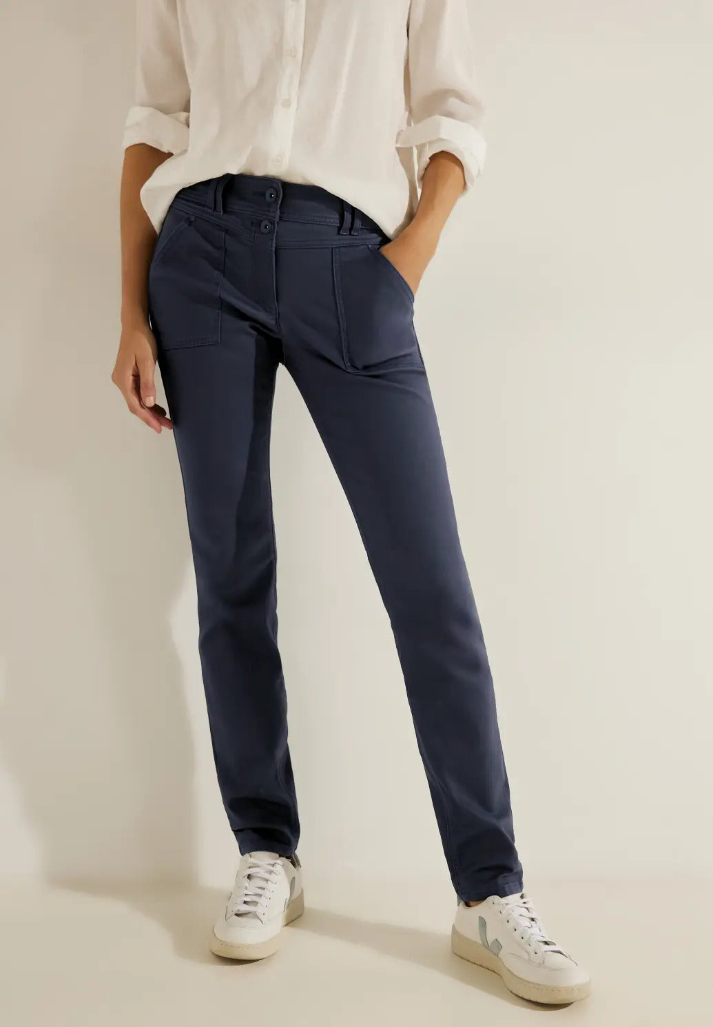 Cecil - Coated Pants - 376831