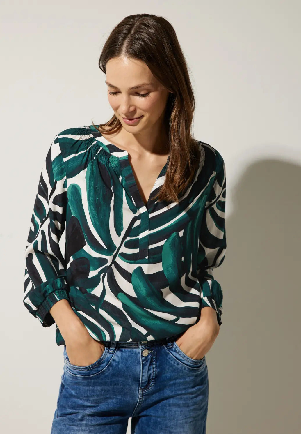 Street One - Printed Tunic Blouse - 344062