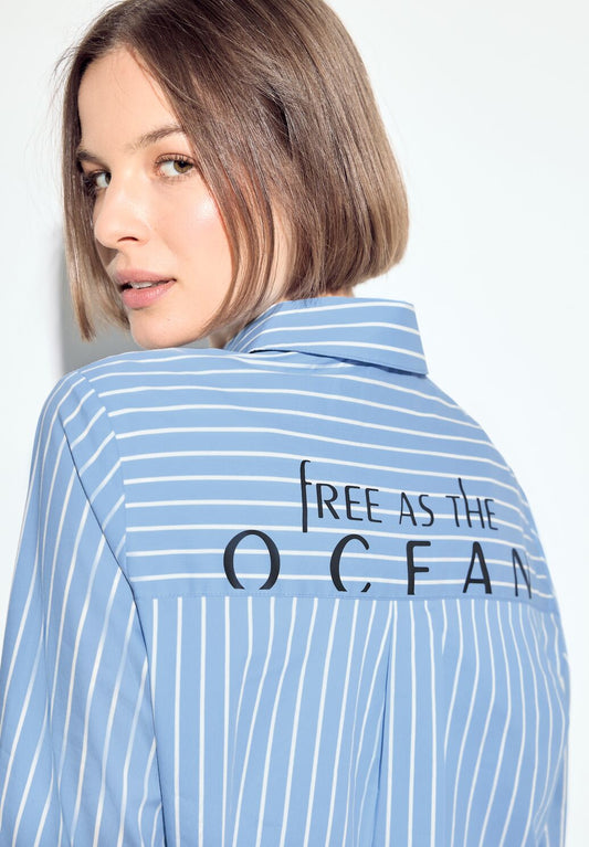 Cecil - Stripe Long Blouse - 344681