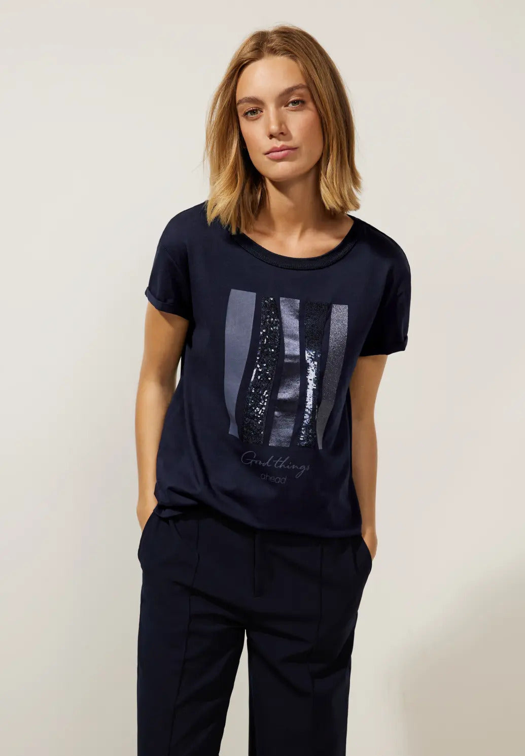 Street One - Sequins T-Shirt - 320372 – Lipstick Clothing