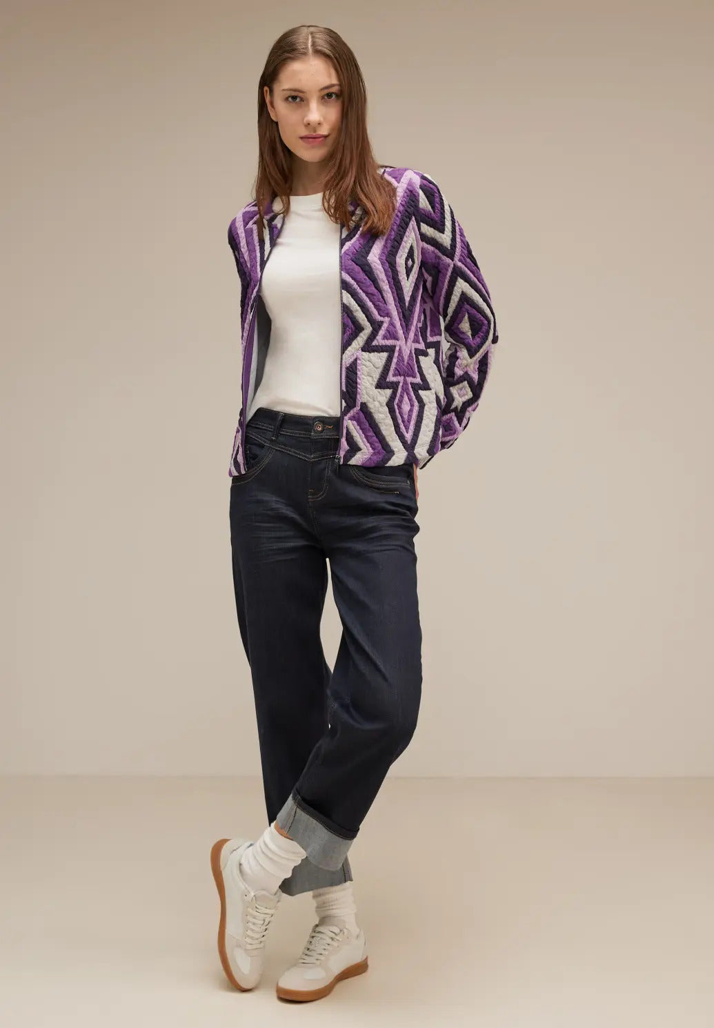 Street One - Multicoloured Structure Jacket - 320699