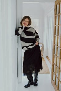 Freequent - Bird eye jacquard knit jumper - Fq 211796