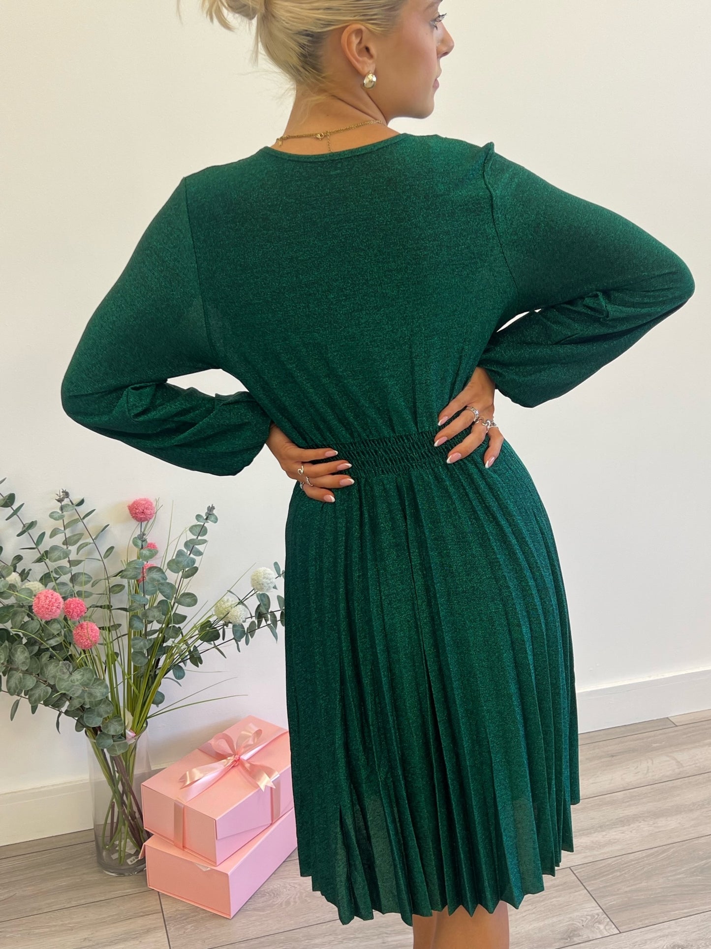 Lipstick - Midi Sparkly Dress - 5758