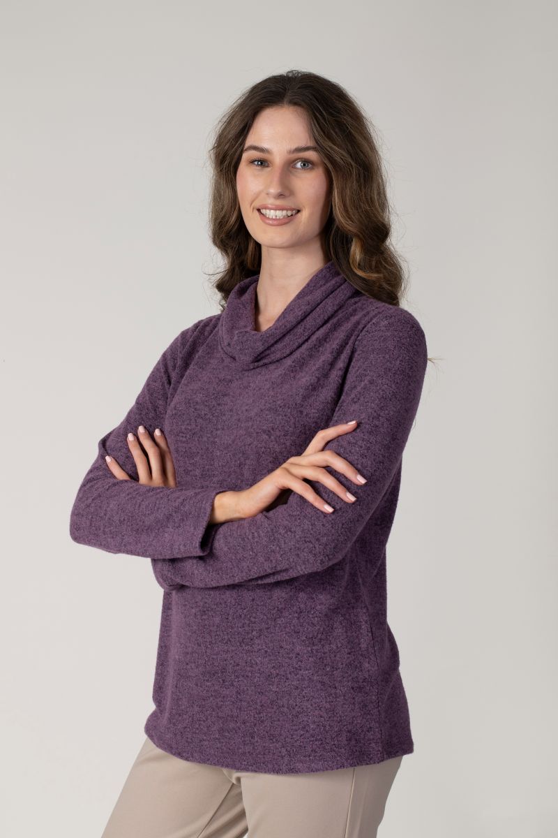 Jessica Graaf - Plain Cowl Neck Top - 26246