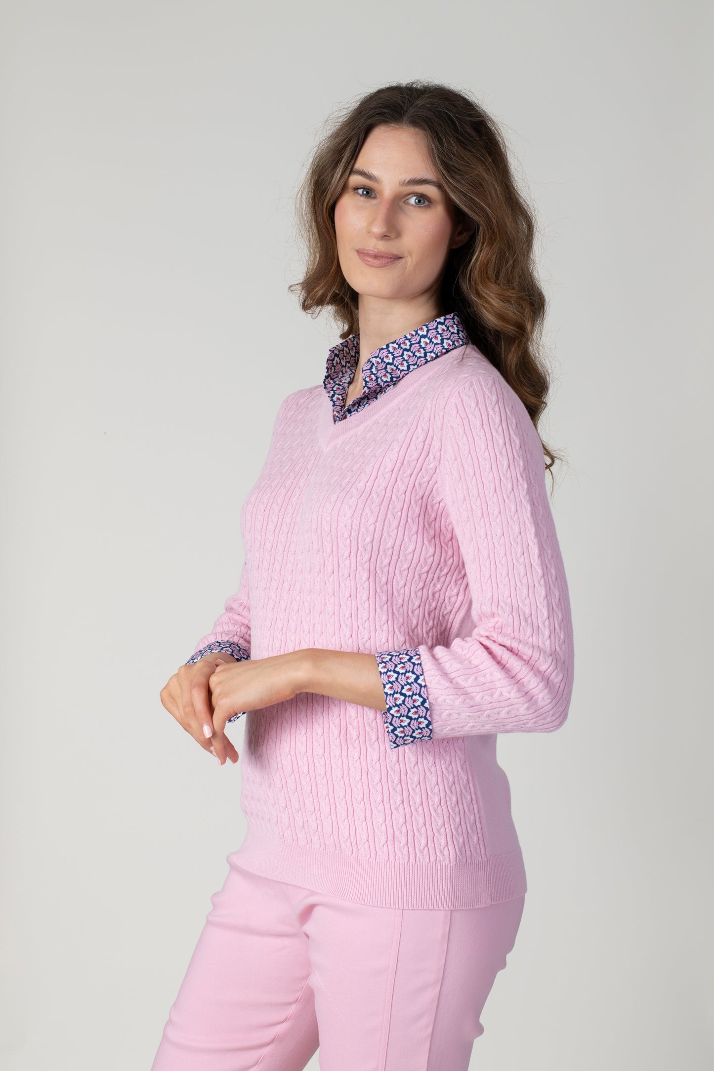 Jessica Graaf - Collared Cable Shirt - 27102