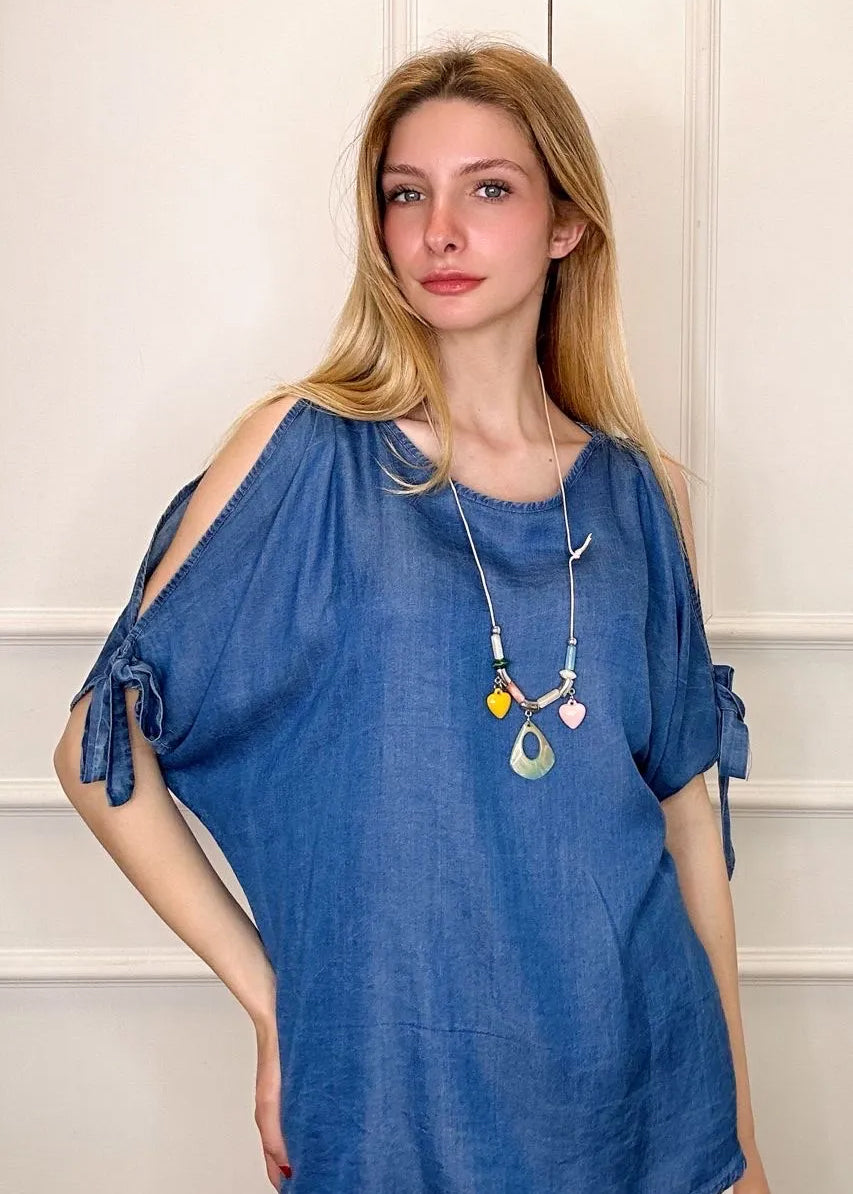 Lipstick - Denim Top - FL777