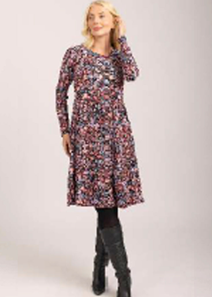 Mudflower - Floral Soft Touch Dress - 906