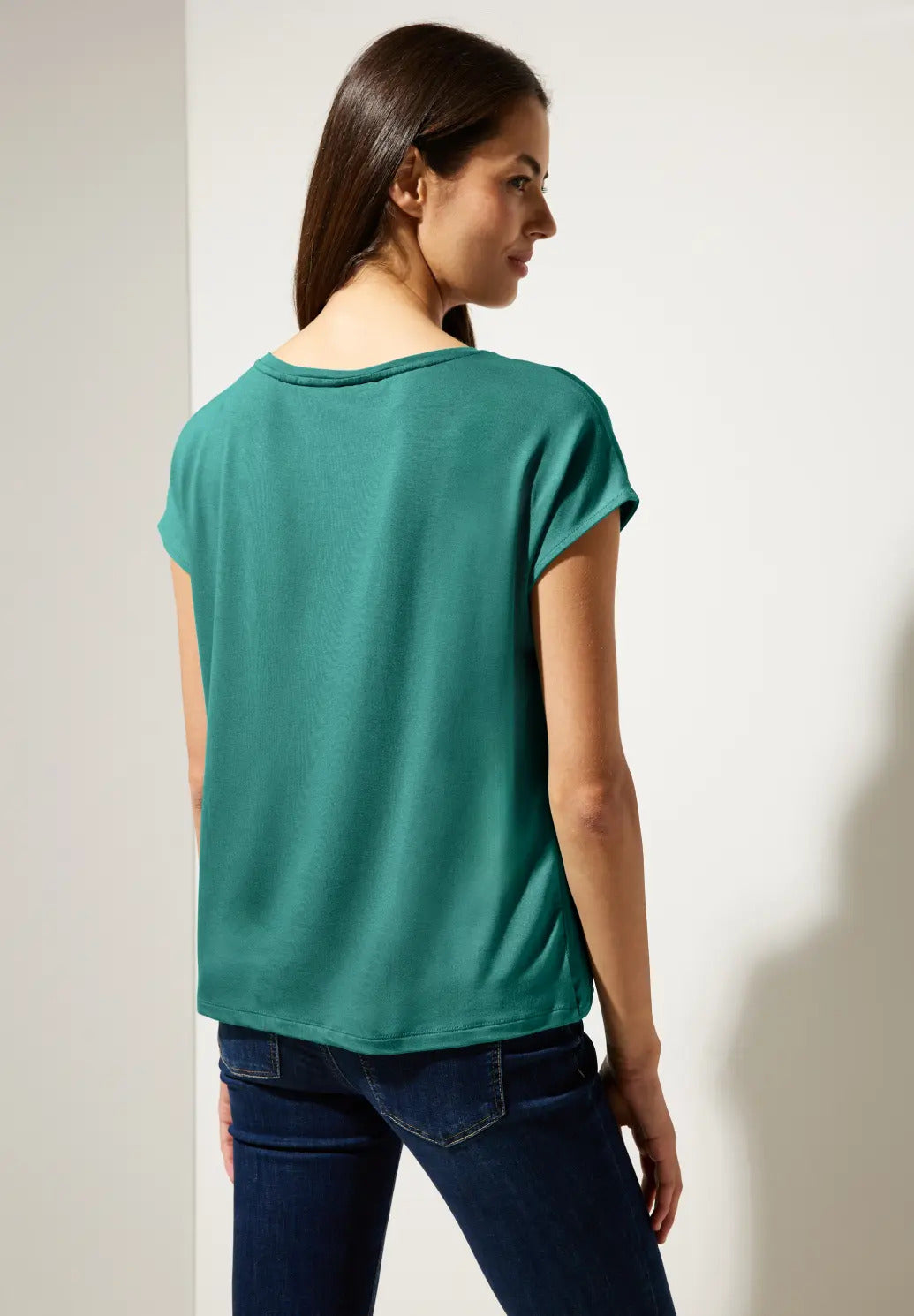 Street One - Shiny Mat Mix Top - 320245
