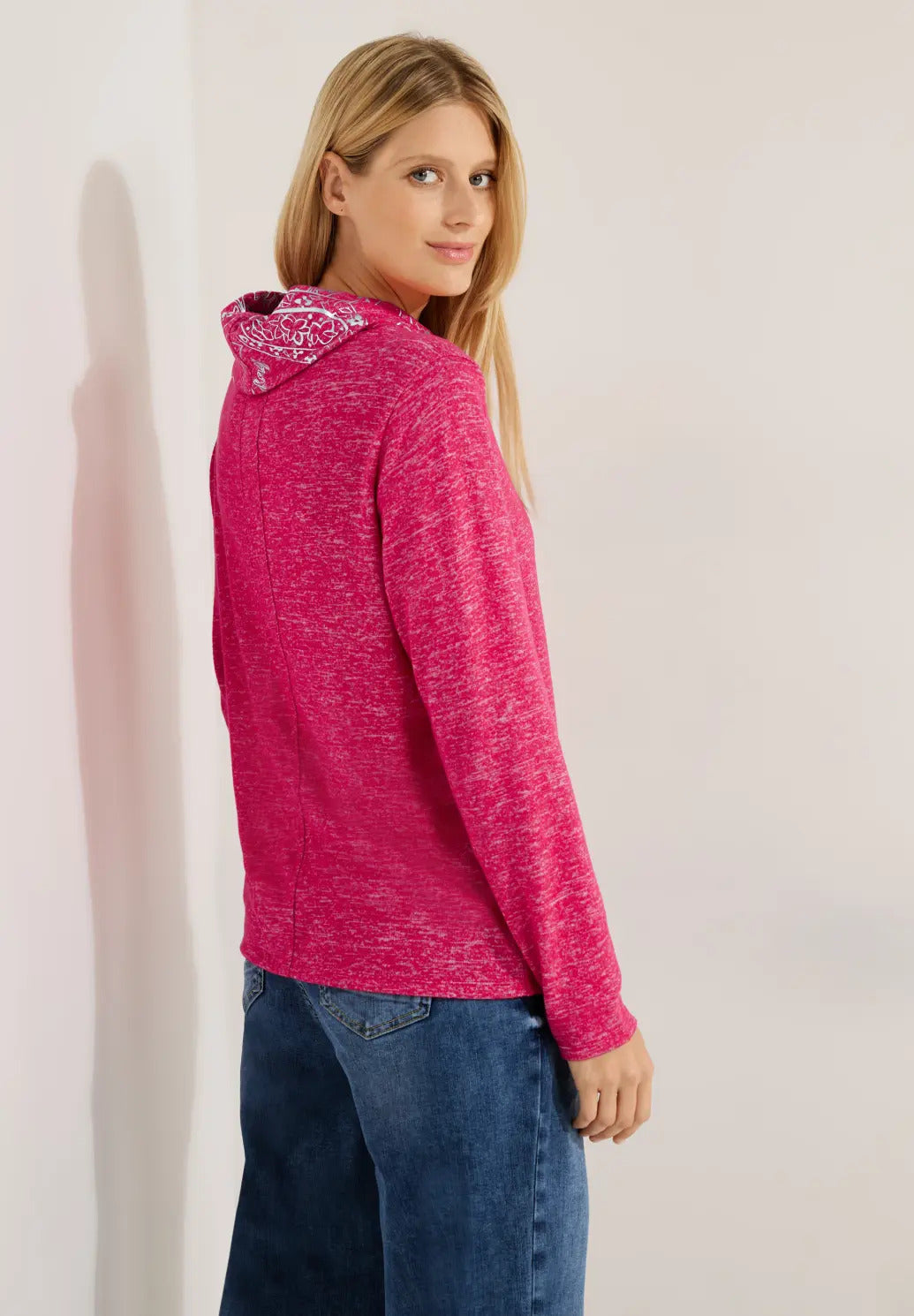 Cecil - Cosy Shirt with Foil Collar - 320550