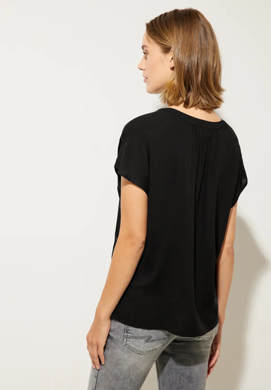 Street One - Shirt Blouse Split Neck - 344087