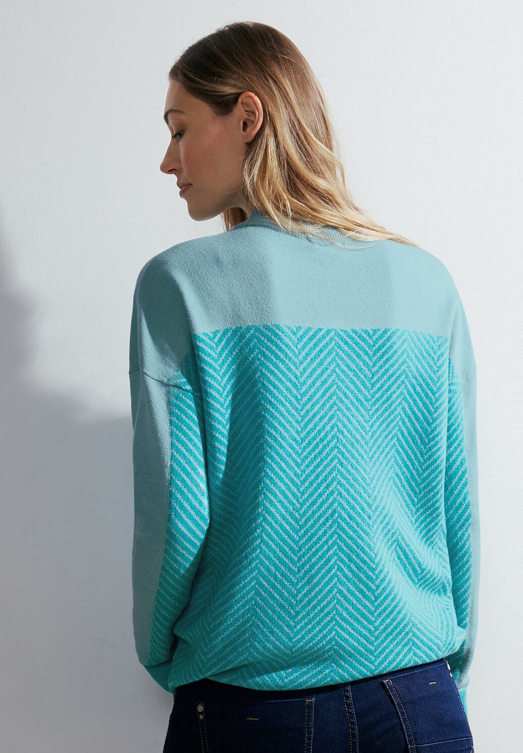 Cecil - Cosy Herringbone Turtle Neck - 302647