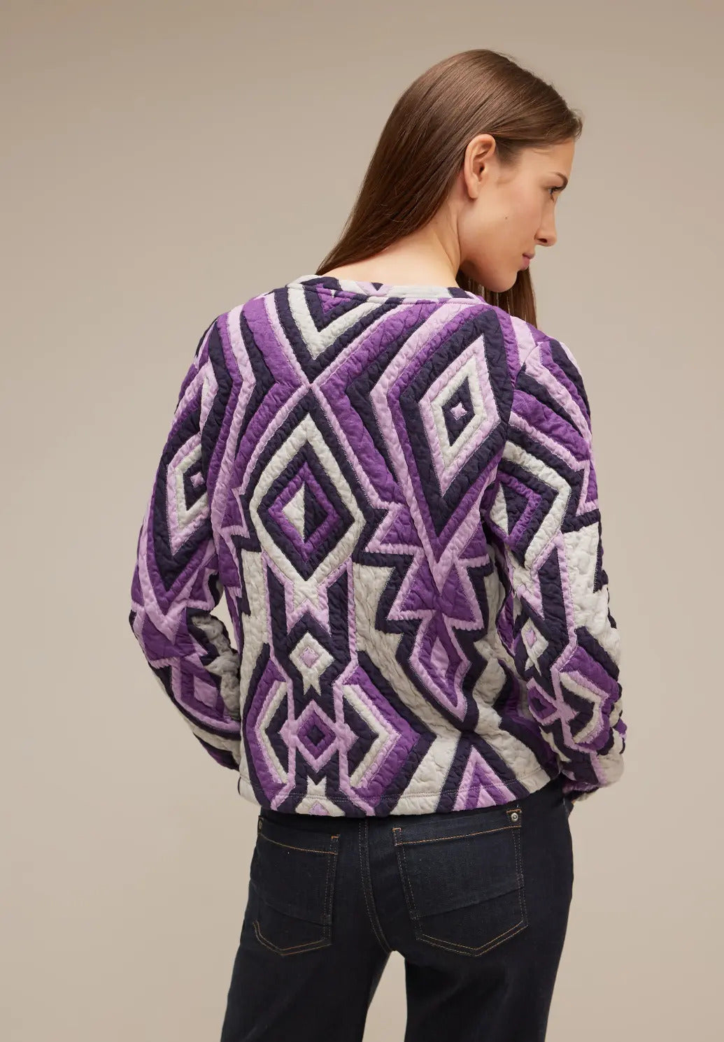 Street One - Multicoloured Structure Jacket - 320699