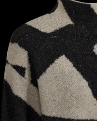 Freequent - Bird eye jacquard knit jumper - Fq 211796