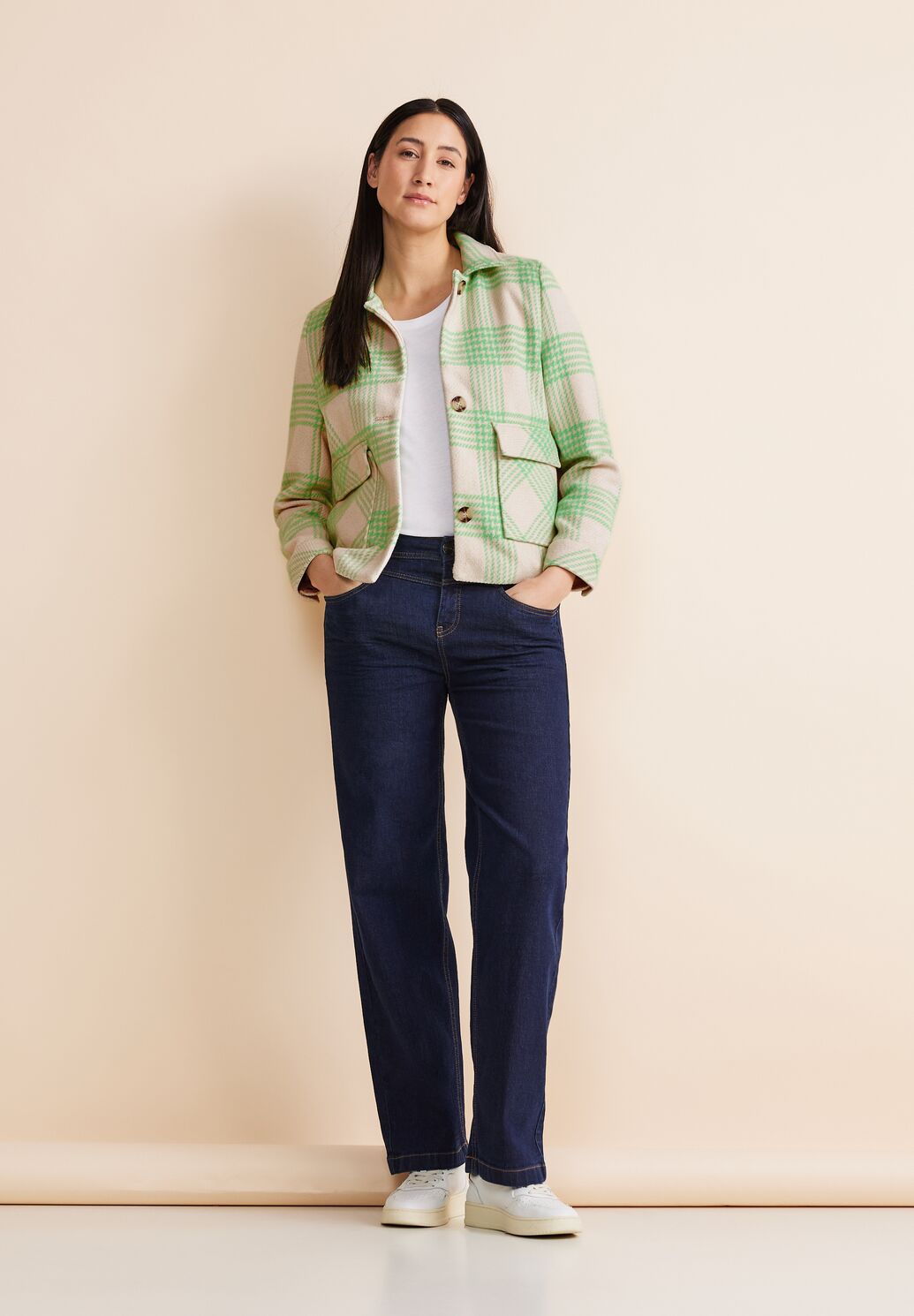 Street One - Short Check Jacket - 212087