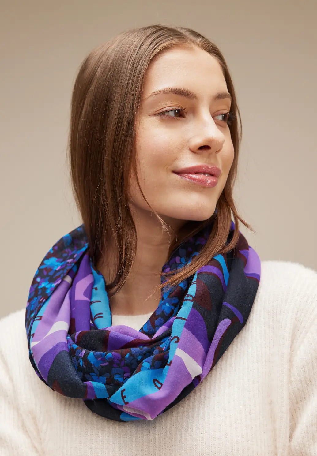 Street One - Casual Loop Scarf - 572244