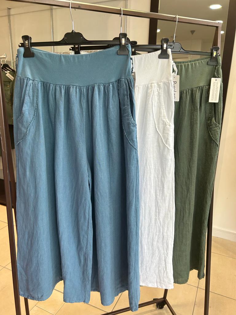 Lipstick - Linen Trousers - 7805