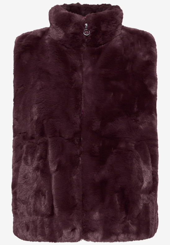 Street One - Fake fur waistcoat - St 220318