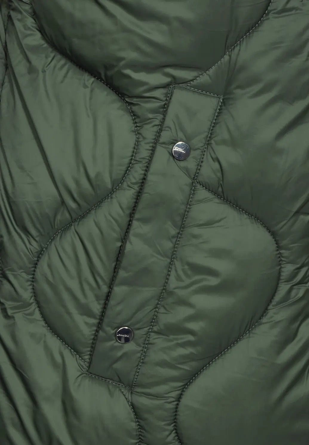 Street One - Long Padded Bottled Quilt Jacket - 201881