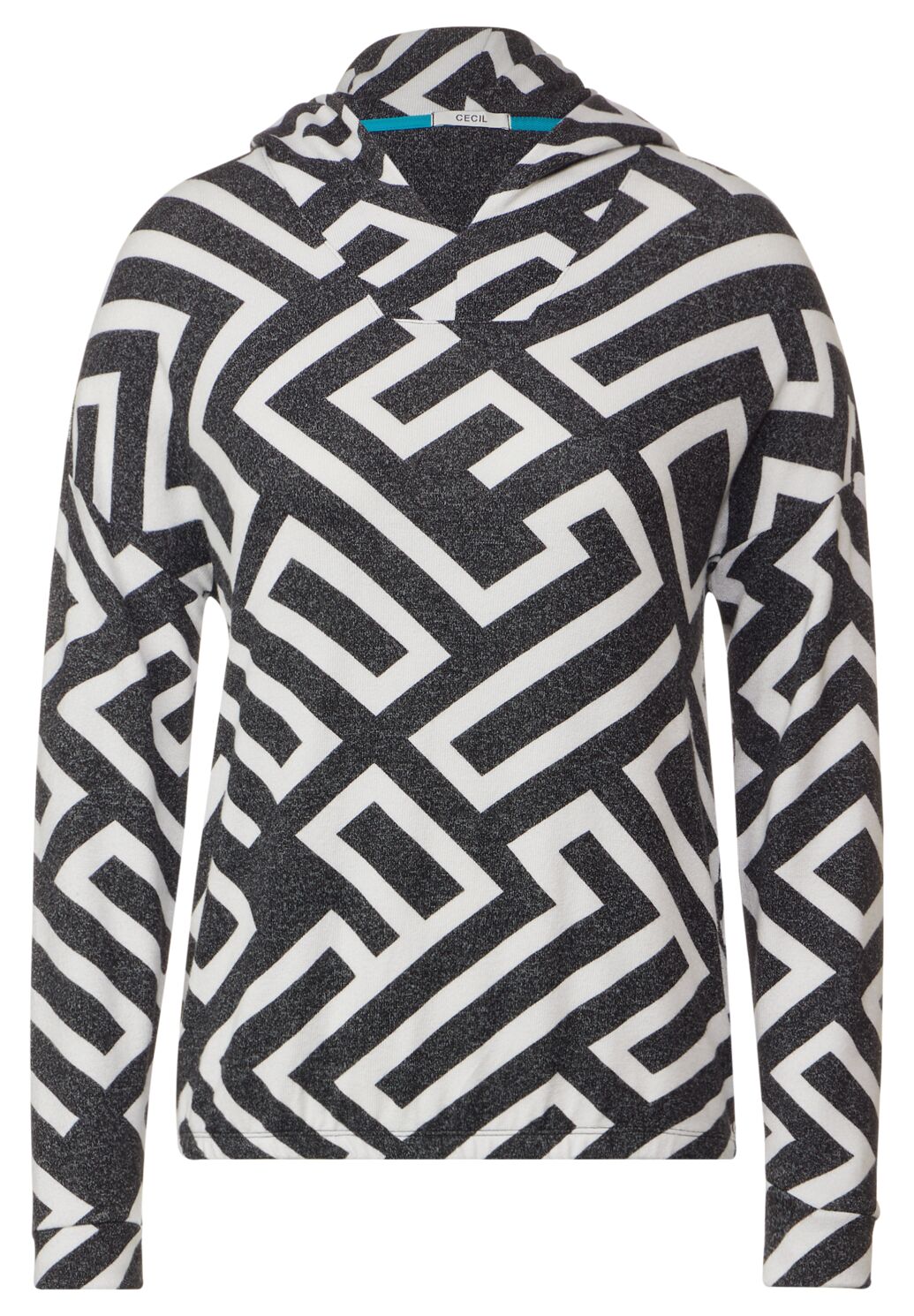 Cecil - Cosy Geometric Hoody - 320778