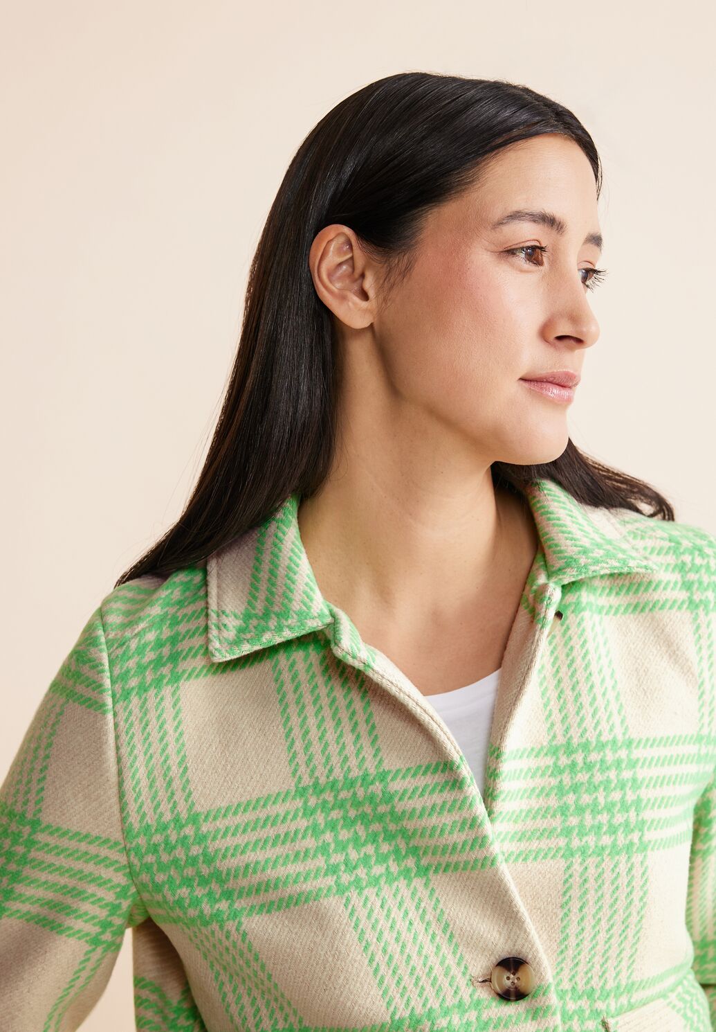 Street One - Short Check Jacket - 212087