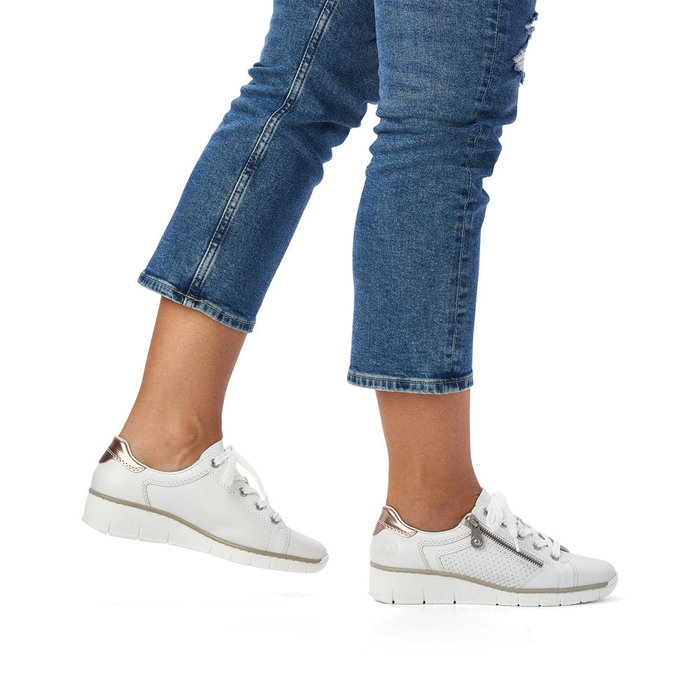 Rieker - Lace and Zip Runner - 53703S3