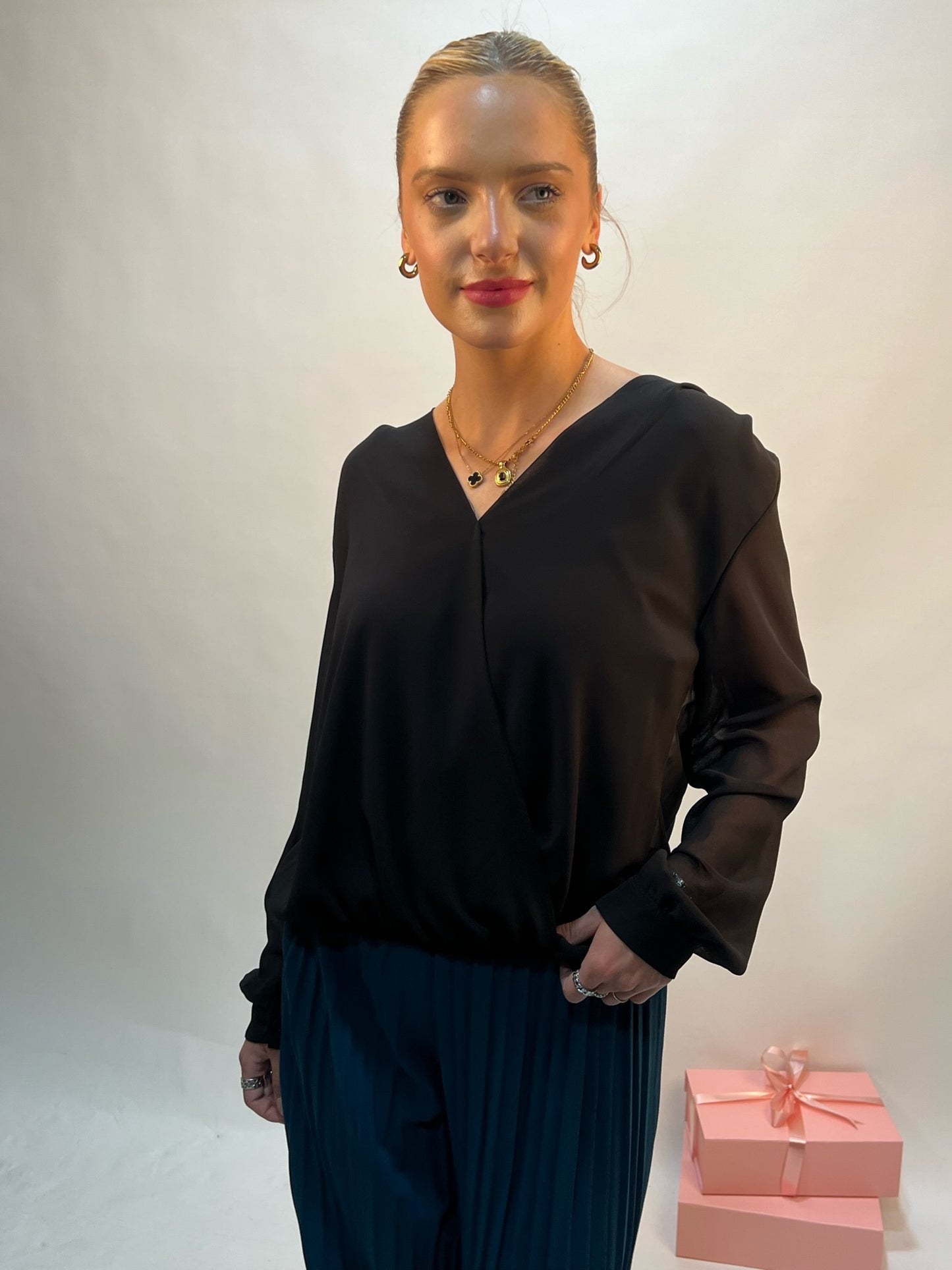 Lipstick - Crossover Blouse - 32207