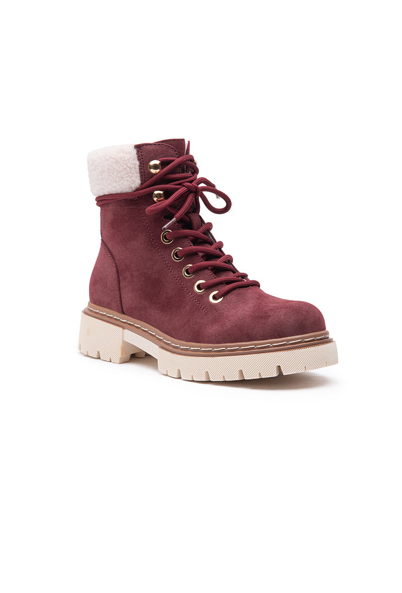 Lipstick - Ankle Boot with Fur Detail - F6278