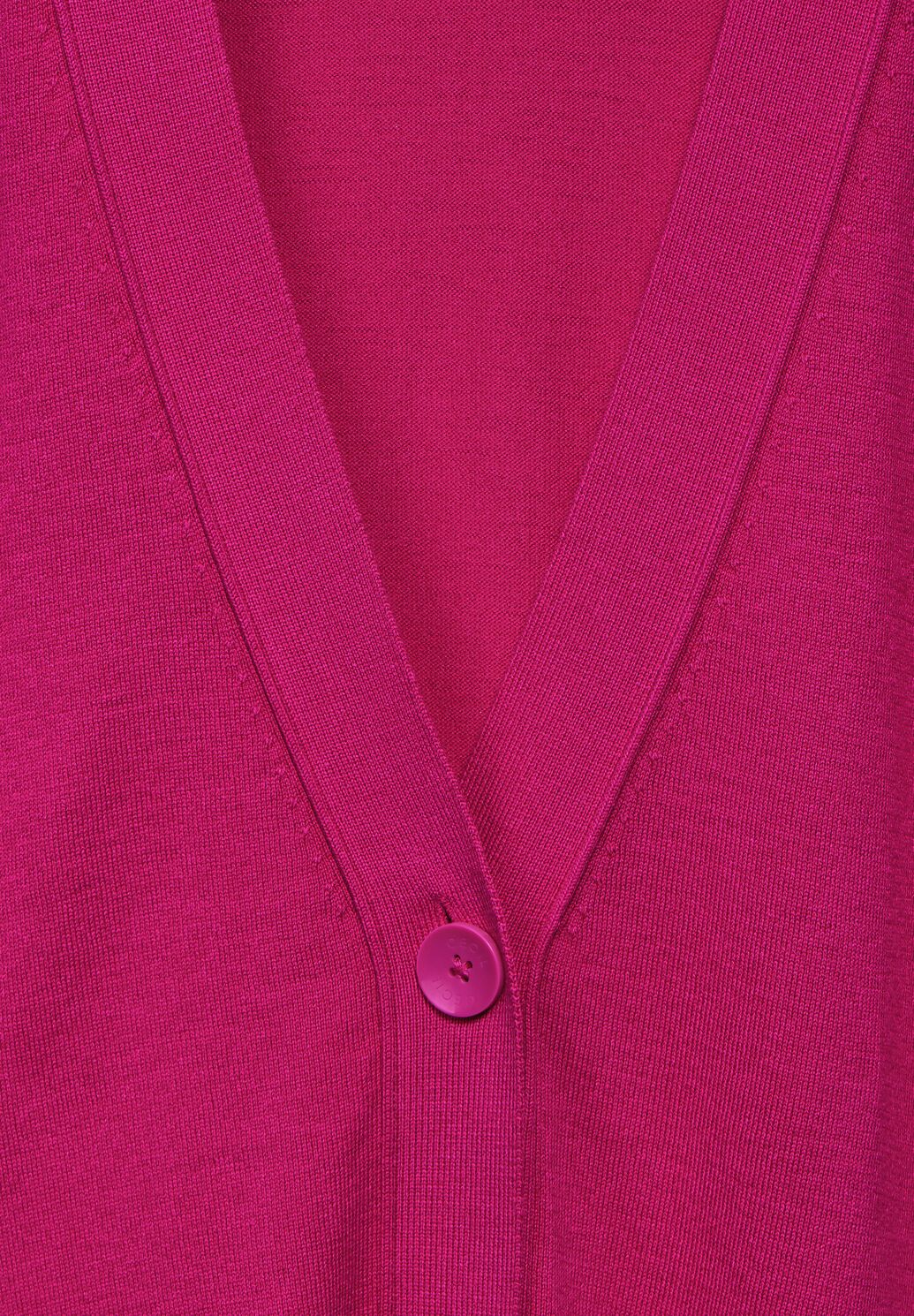 Cecil - Buttoned Sleevless Cardi - 253775