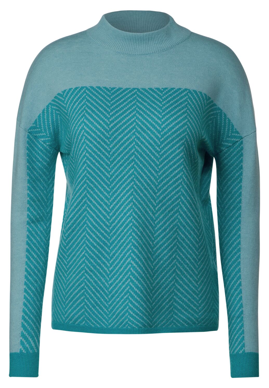 Cecil - Cosy Herringbone Turtle Neck - 302647
