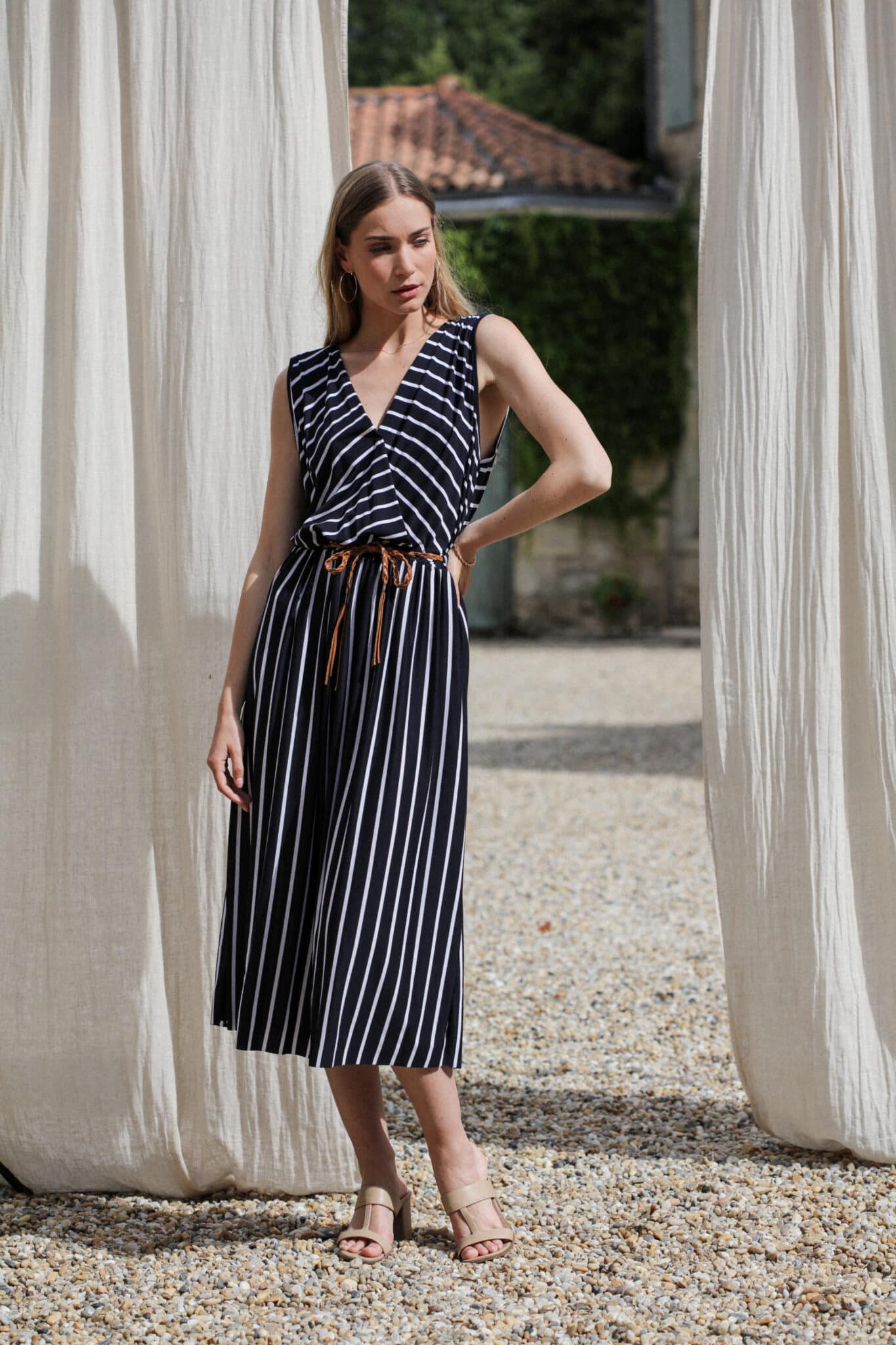 Actuelle - Stripe Dress - 23E025