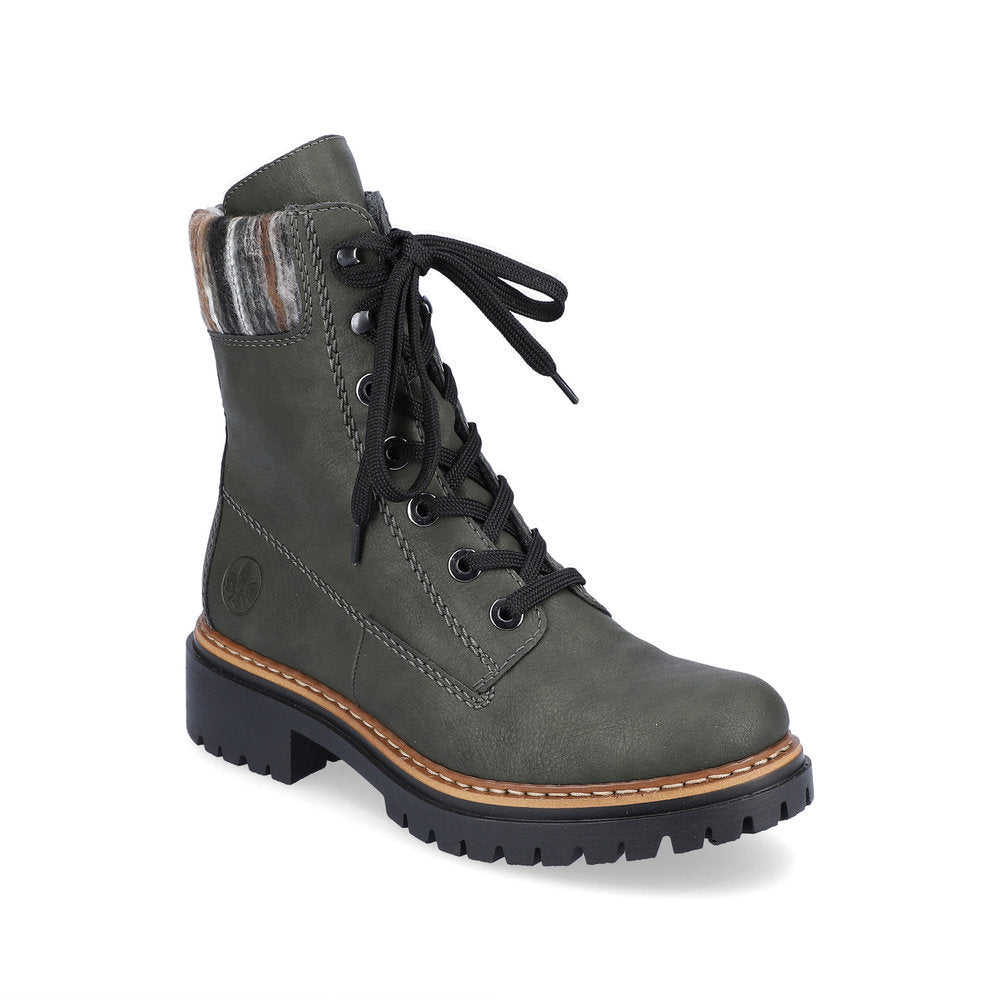 Rieker - Lace Up Fur Boot - 72630