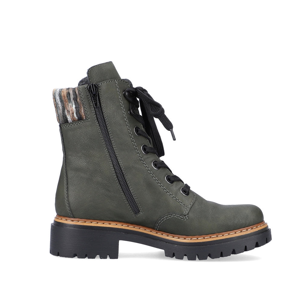 Rieker - Lace Up Fur Boot - 72630