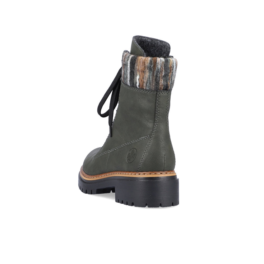 Rieker - Lace Up Fur Boot - 72630