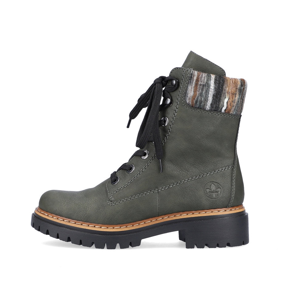 Rieker - Lace Up Fur Boot - 72630