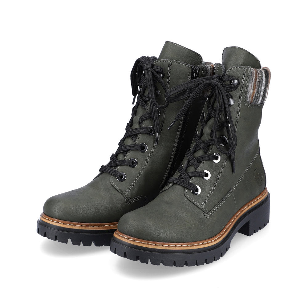Rieker - Lace Up Fur Boot - 72630