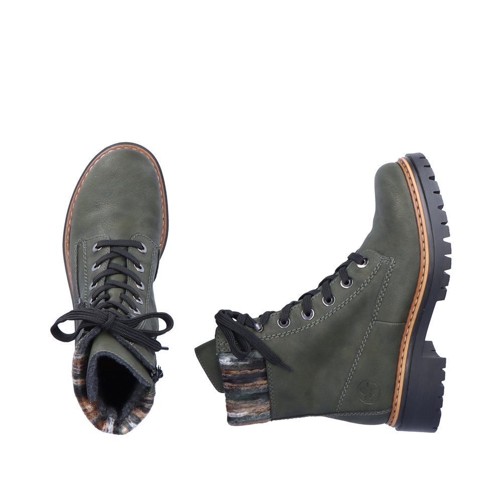 Rieker - Lace Up Fur Boot - 72630