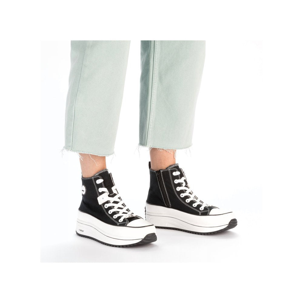 Rieker - Canvas Hi-Top Runner - 90010